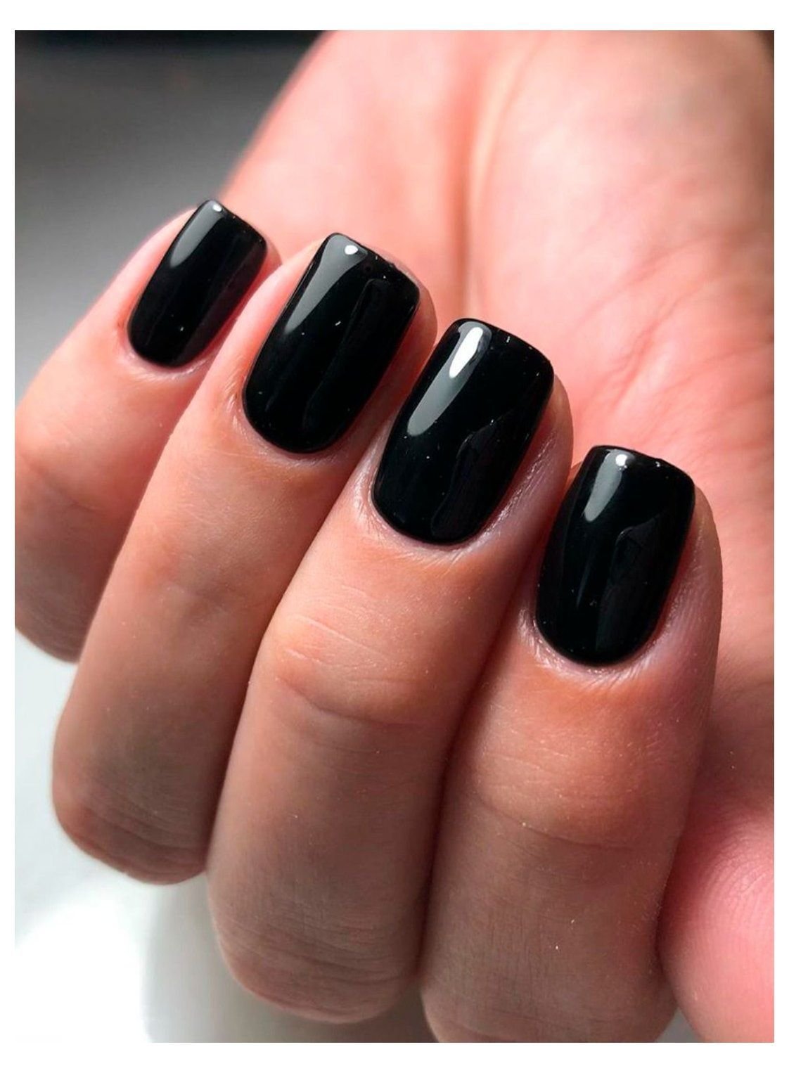 Short Black Nails